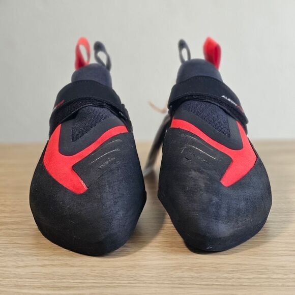 Adidas Five Ten Aleon Climbing Shoes Men's 9.5 Black Red Stealth C4 BC0861 510 - Picture 3 of 16